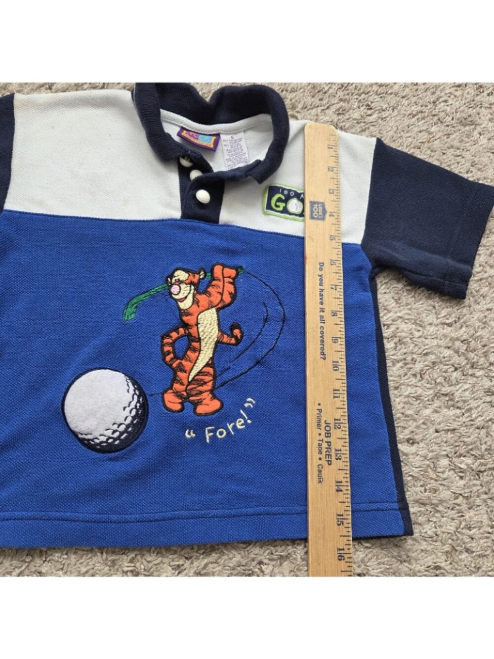 Vintage Disney’s Winnie The Pooh Polo Tigger Shirt Boys 5 Short Sleeve - Picture 5 of 7